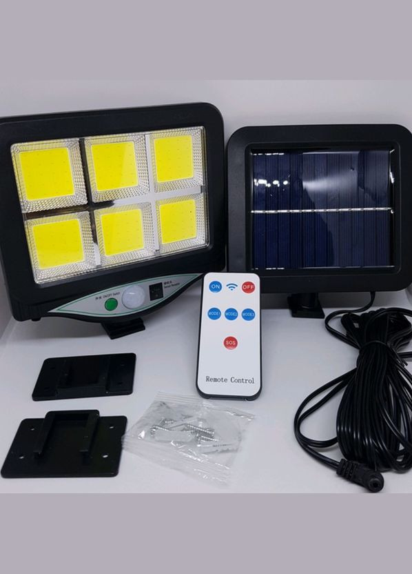 Уличный фонарь на солнечной батарее Solar Light BK-128-6 с датчиком движения и пультом Д/У Po Fanu (322924873)