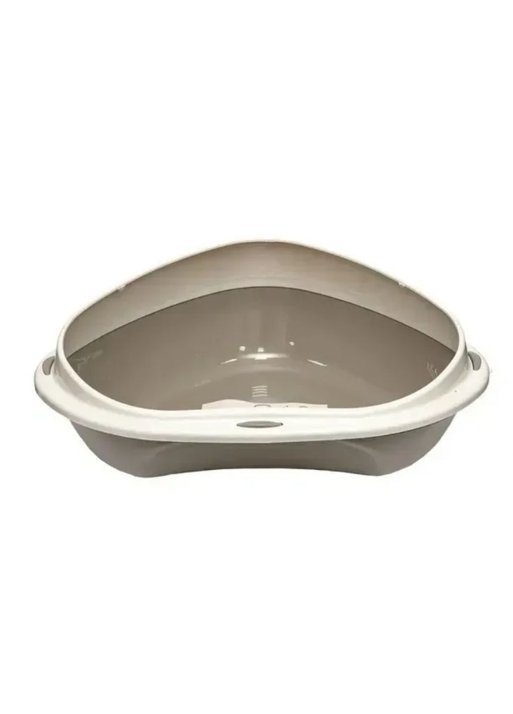 Туалет для кішок кутовий Shuttle Corner, сірий, 10535, 49×40×17.5 см Georplast (360948358)