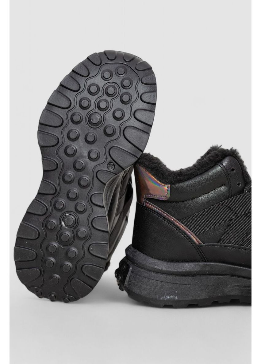 Кроссовки женские на меху,, 243R118-7 Ager чёрные всесезоны (311215926)