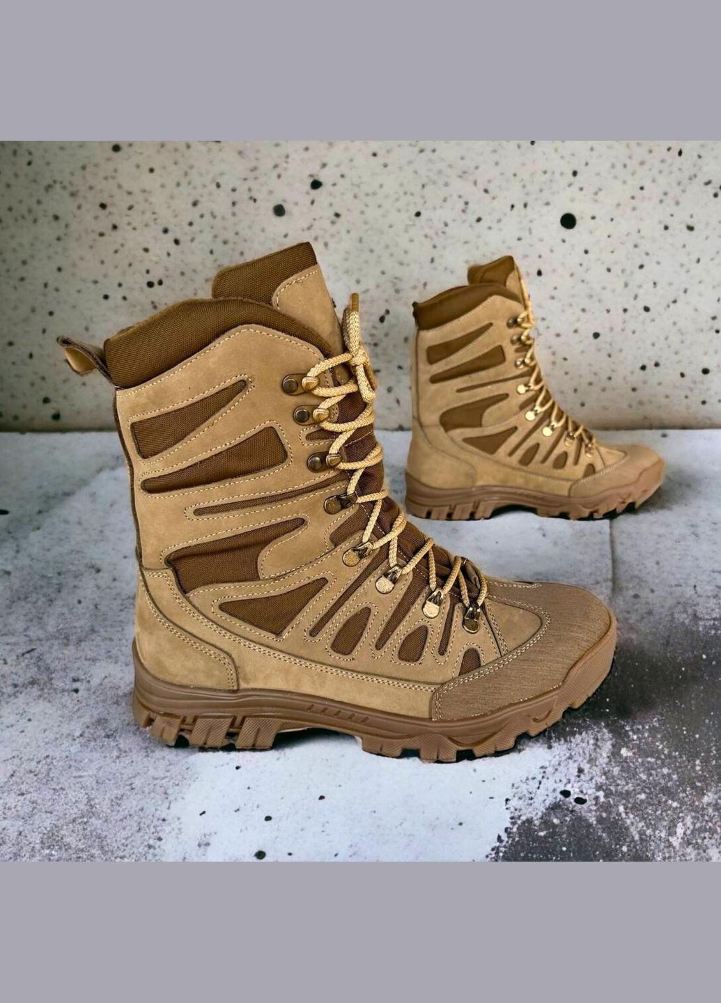 Чоловічі Тактичні Зимові Берці. 36-49р Койот. Спеціальна трекінгова підошва! DSZM-1019 No Brand (301148258)
