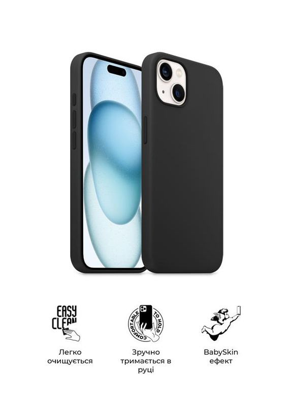 Чехол-накладка Icon2 для Apple iPhone 15 Black (ARM70504) ArmorStandart (370620123)