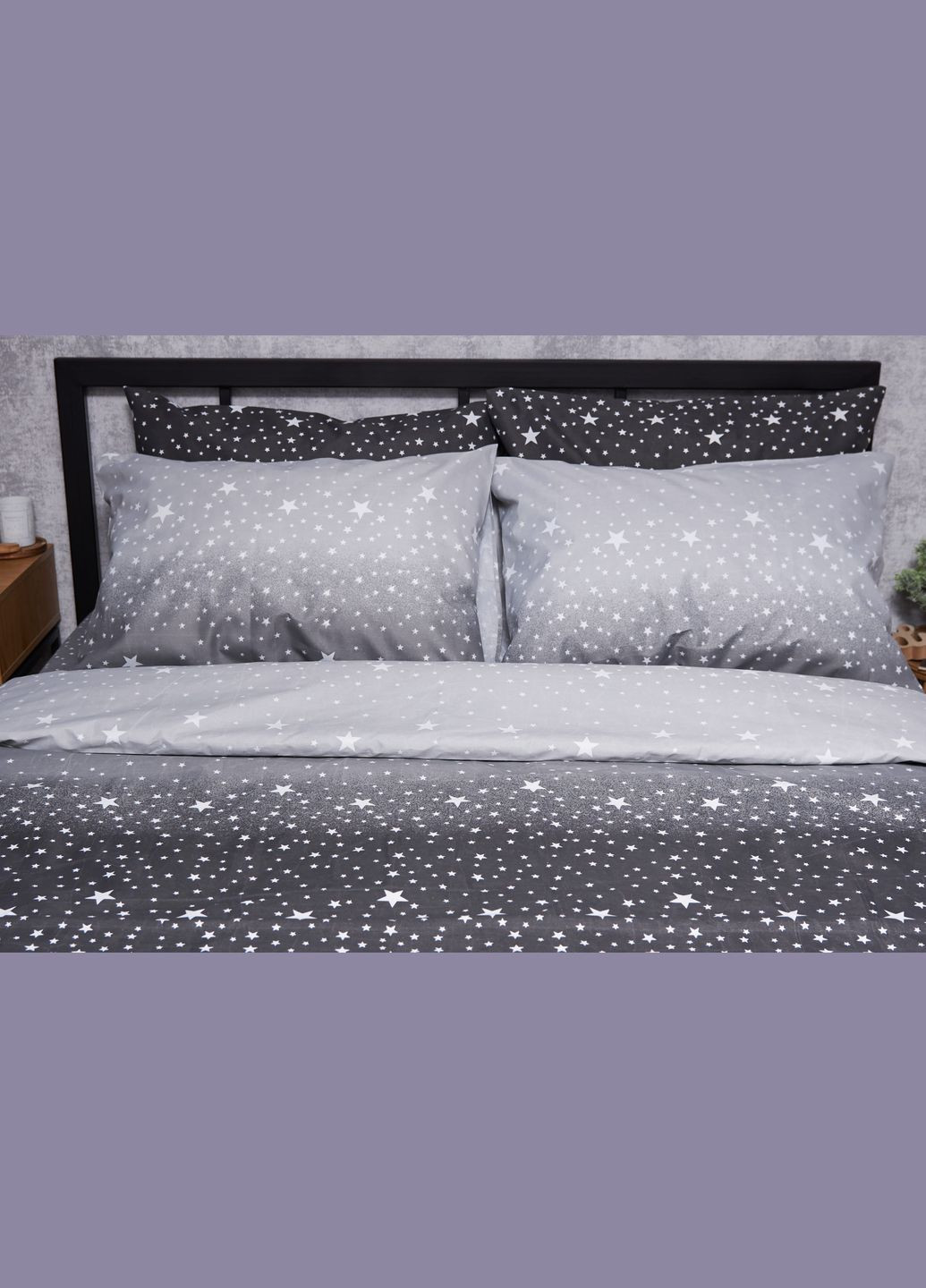 Комплект постельного белья Микросатин Premium «» полуторный 143х210 наволочки 2х70х70 (MS-820005127) Moon&Star starry night (293147981)