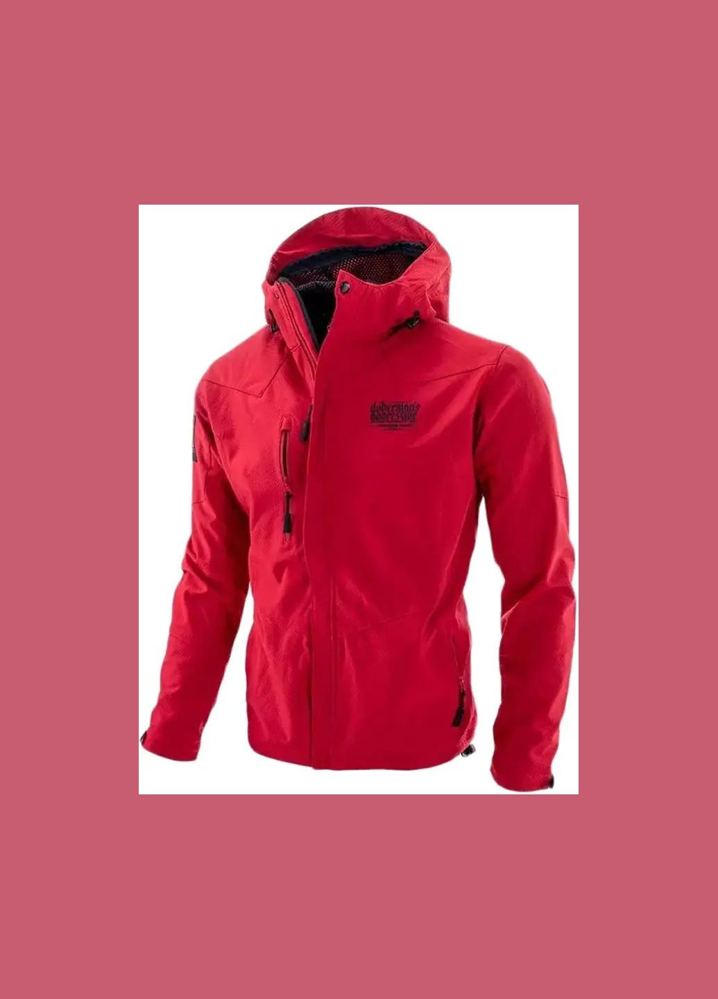 Красная демисезонная куртка offensive ku08rd Dobermans Aggressive