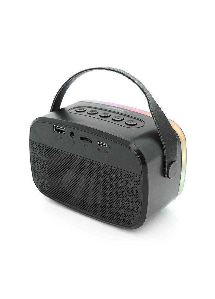 Колонка G21 Bluetooth 5.0, 1х5W, 1800mAh, USB/TF/BT/LED/AUX, DC: 5V/1A, Black, BOX, Q45 Kisonli (315350292)