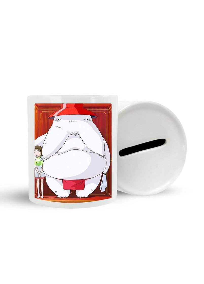 Копилка, копилка для денег Аниме Унесенные привидениями #0002 белая керамическая No Brand (315044874)