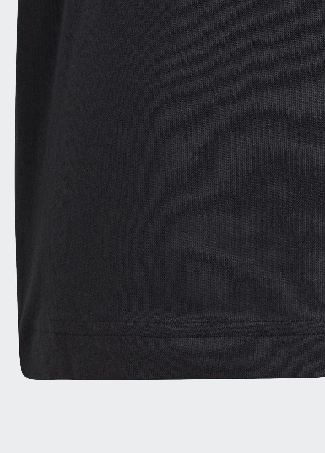 Чорна демісезонна футболка future icons 3-stripes adidas