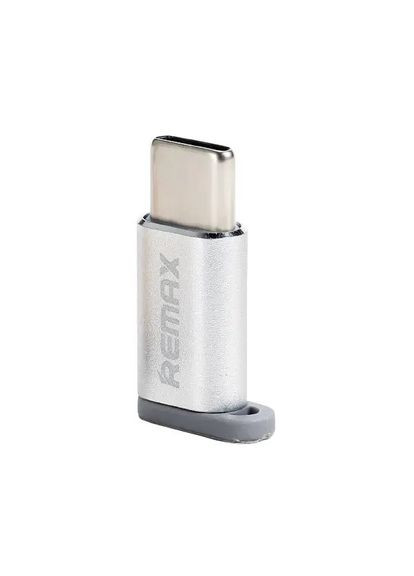 Адаптер Nomi металевий 2in1 Micro USB/TypeC сіро-золотистий Remax (285719542)