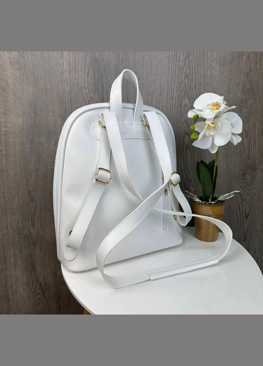 Женский городской рюкзачок портфель Белый (1487ДКб) No Brand рюкзак (336550510)