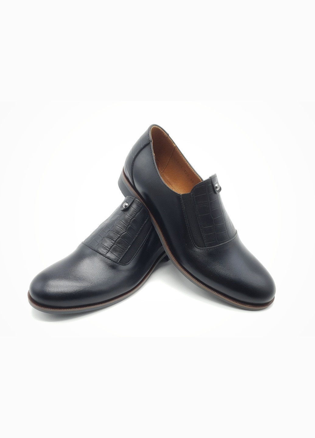 Чоловічі туфлі чорні шкіряні PR-17-10 28 см (р) Progres (259326259)