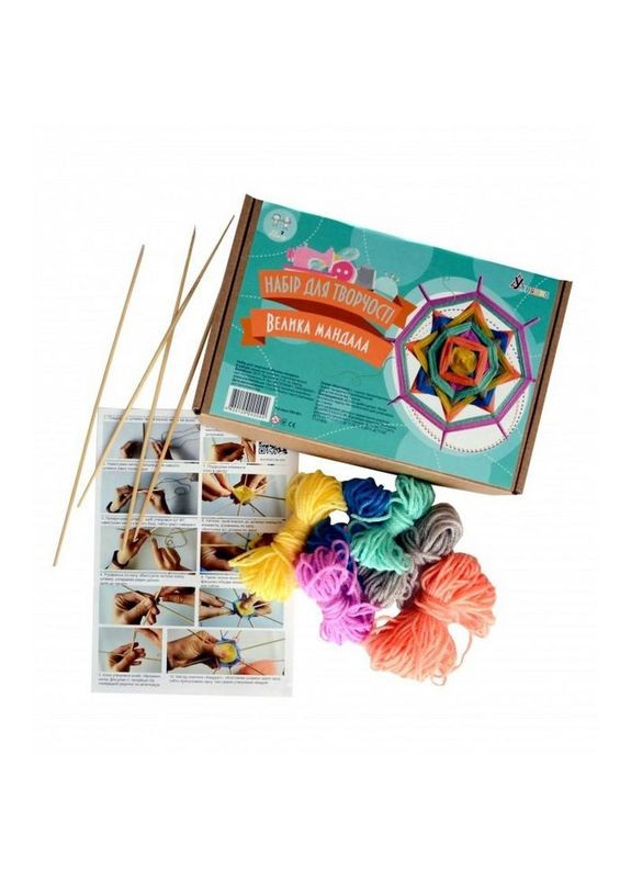Набор детского творчества "Плетение-Большая мандала" ПМ-001 No Brand (339777911)