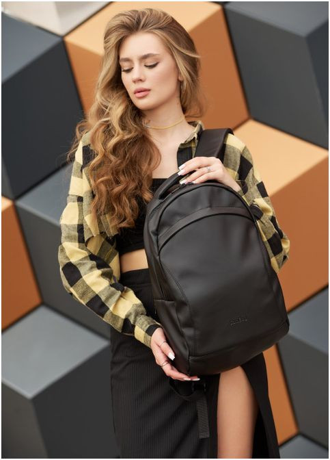 Рюкзак жіночий роллтоп з відділенням для ноутбука Zard 0ZNY Black (289759) Чорний Sambag (301871830)