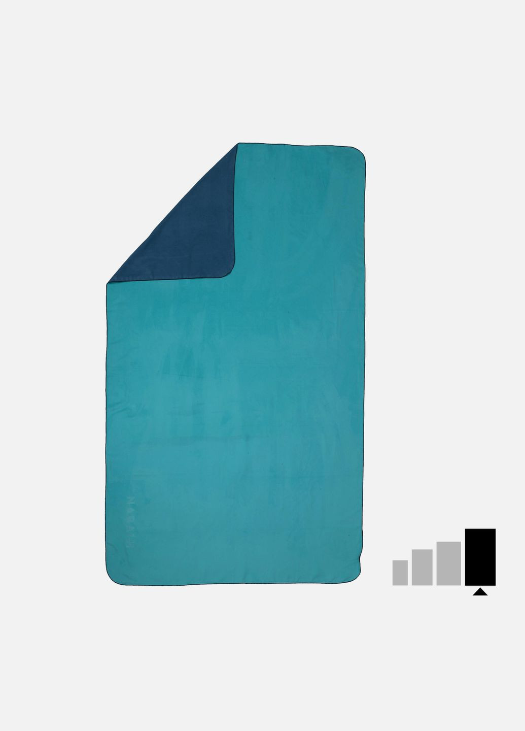 Полотенце из Микрофибры 110 х 175см для Бассейна и Других Видов Спорта Nabaiji зеленый