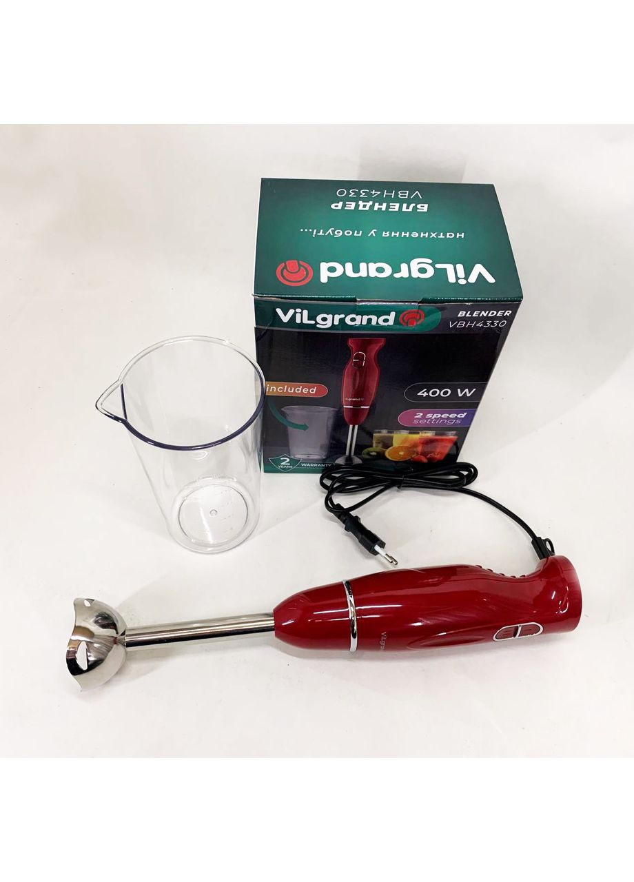 Блендер VBH4330. Колір: червоний Vilgrand (350936965)