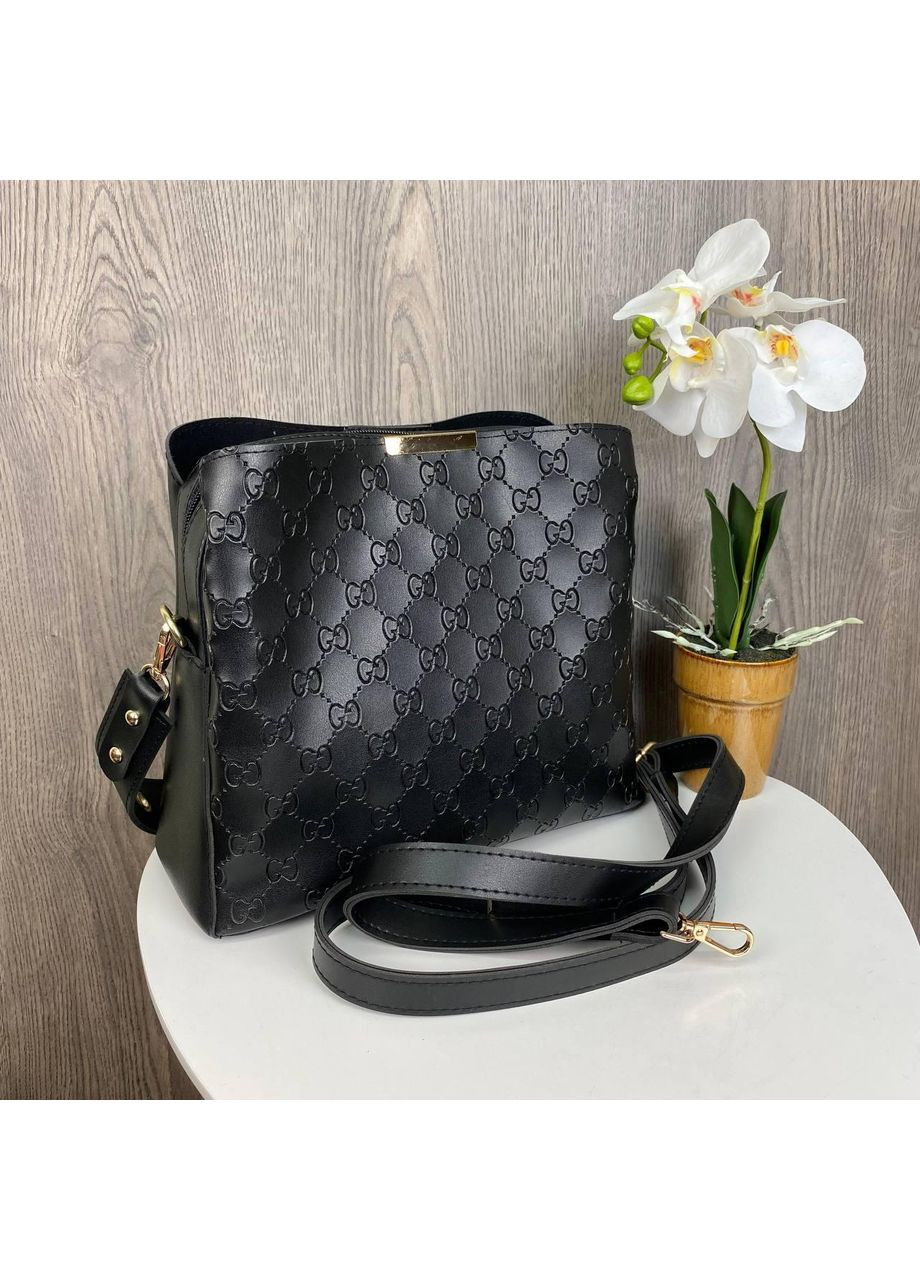 Женская сумка на плечо черная из экокожи ProDobro (363259554)