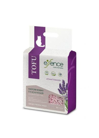 Наполнитель для кошачьего туалета из тофу, с ароматом лаванды, 6 л (*) Essence (322589524)