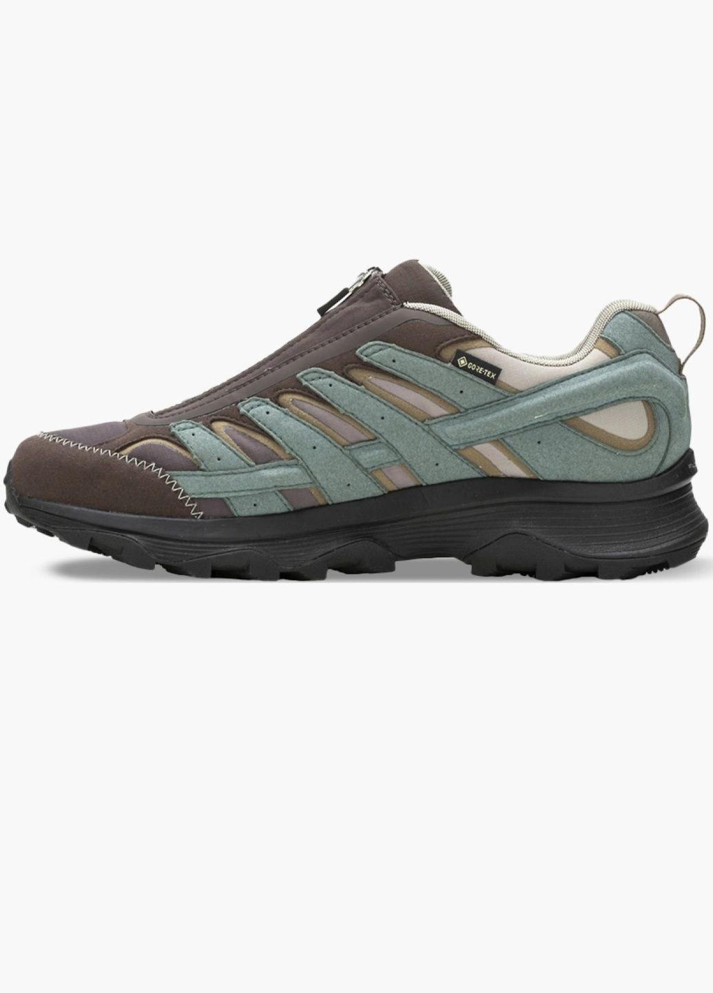 Коричневі кросівки чоловічі moab speed zip gore-tex® 1trl forestespresso brown/turquoise j068013 Merrell