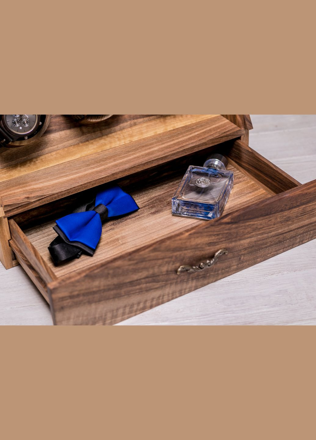 Підставка для годинників «Elite» з дерев'яною кришкою Органайзер для годинників EcoWalnut (295266120)