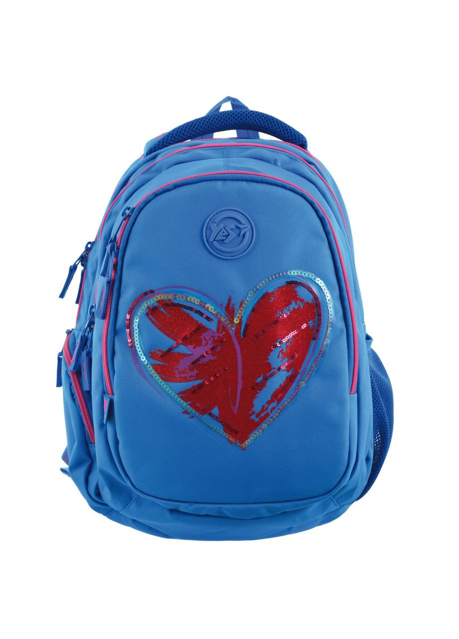 Ортопедический рюкзак в школу для девочки синий Step One Magic hear Т-22 для средней школы (556489) Yes (293504258)