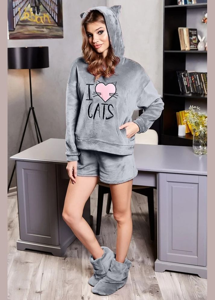 Серая всесезон костюм свитшот + брюки Seventeen