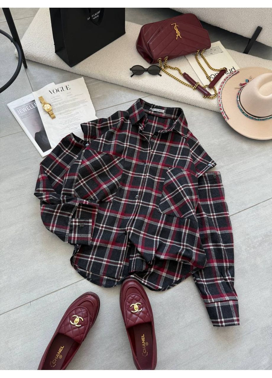 Черная рубашка Україна с длинным рукавом