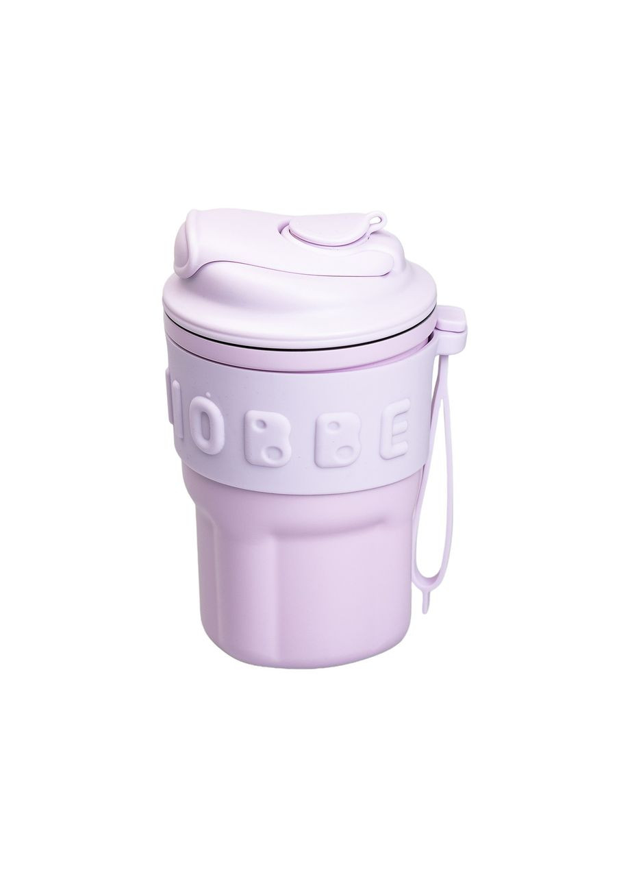 Термочашка Chiobbe 450 мл із трубочкою, бузковий Yiwu (356672504)