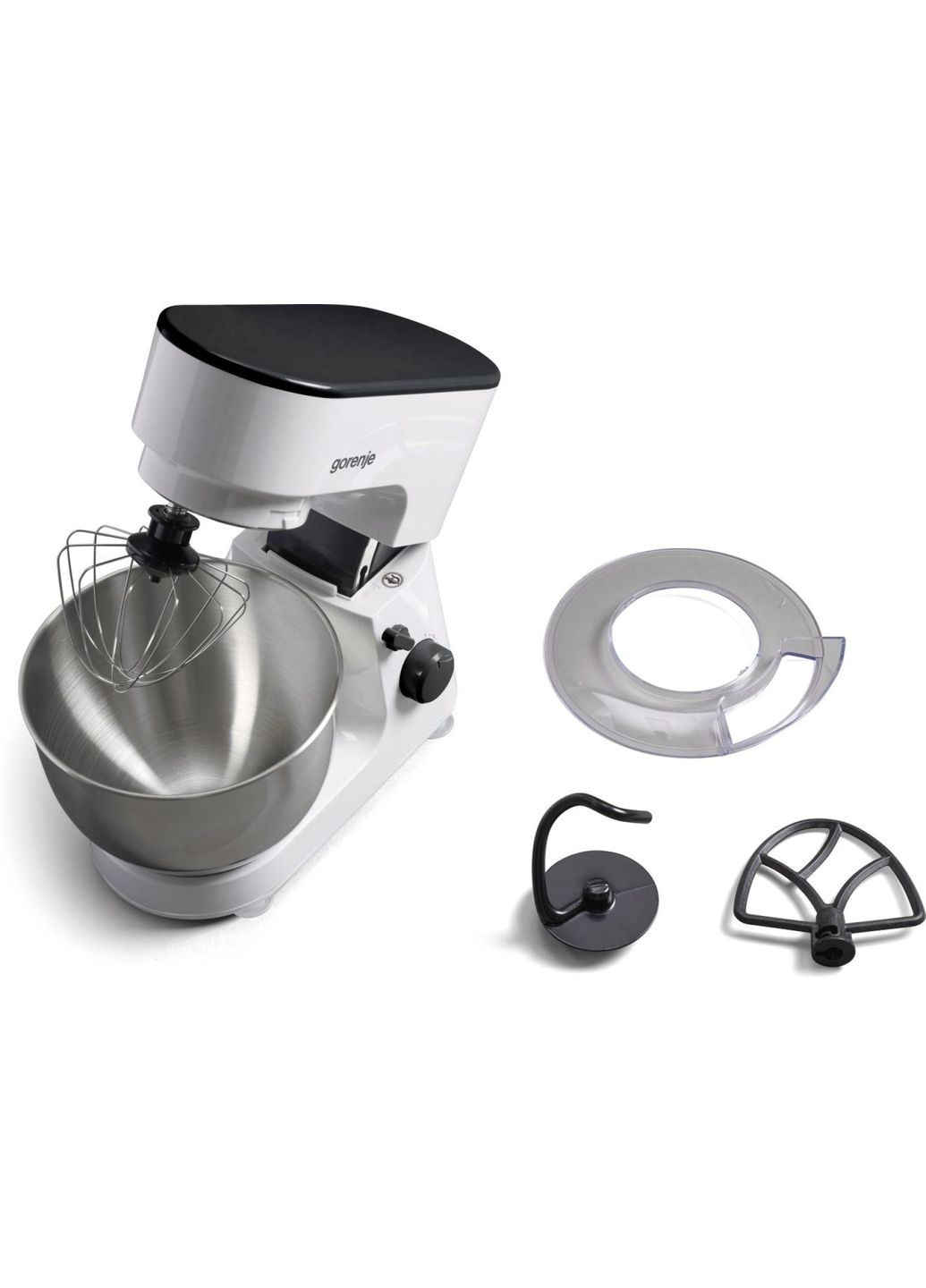 Кухонная машина 600Вт, чаша-металл, корпус-пластик, насадок-3, белый Gorenje (322336797)