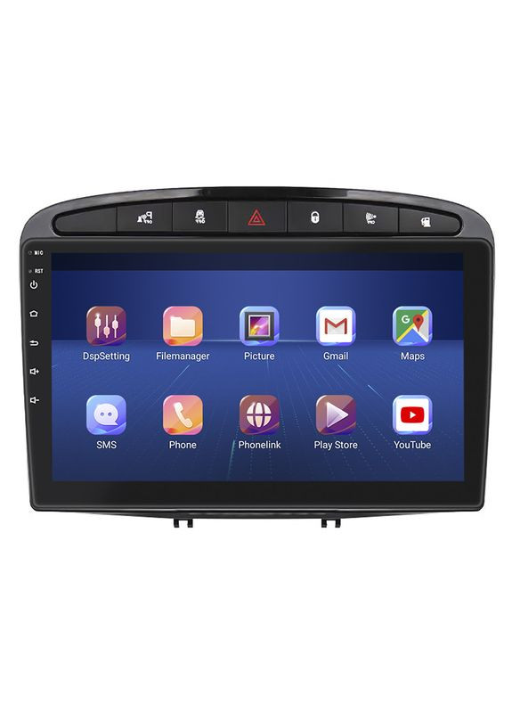 Штатная магнитола 9" для Peugeot 408 I 2012-2017 Top 4/32 Black/ 4G WiFI GPS Пежо 12 шт. Lesko (336193061)