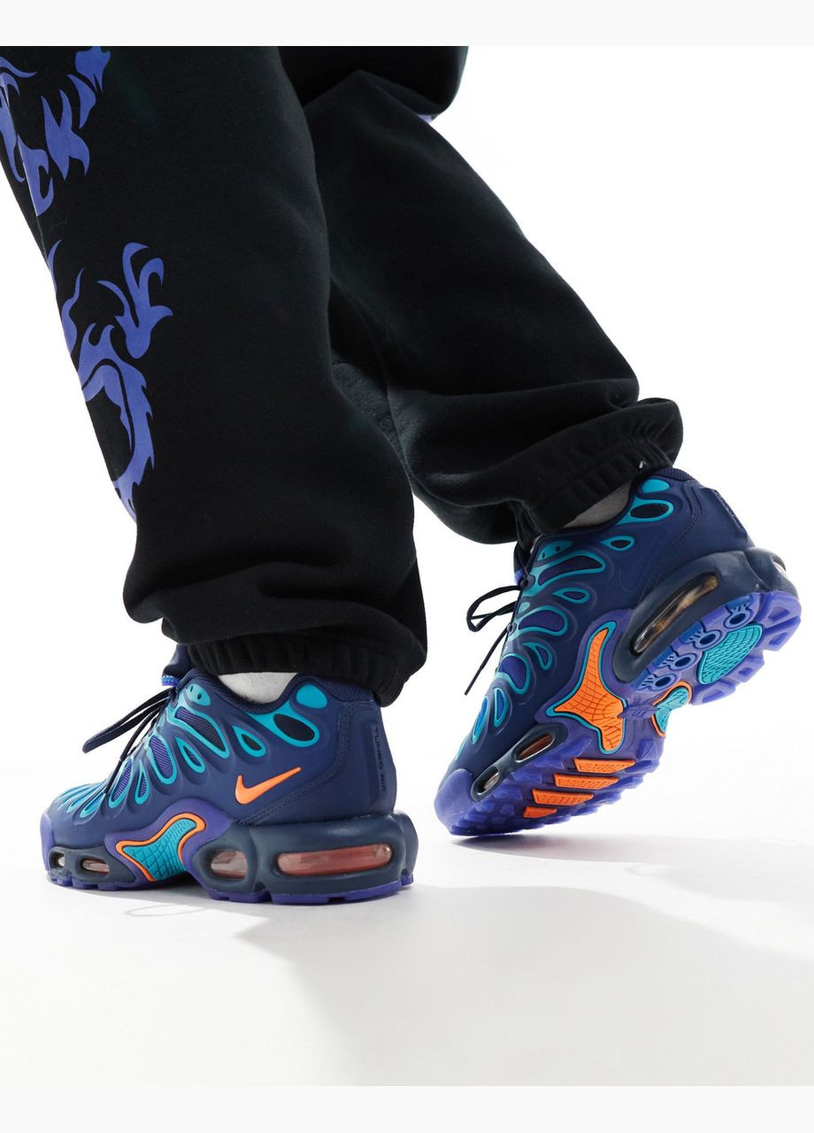 Синій всесезонні кросівки air max tn plus drift midnight navy total orange - fd4290-400 Nike