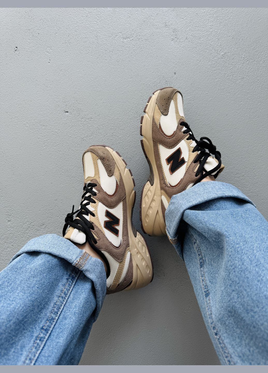 Коричневі Осінні кросівки чоловічі і жіночі new balance 530 brown white | нью баланс 530 коричневі No Brand