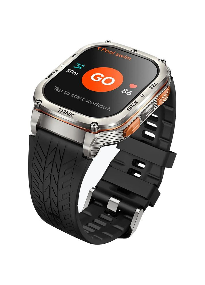 Смарт-годинник Tank M3 Ultra Silver Kospet (365234160)