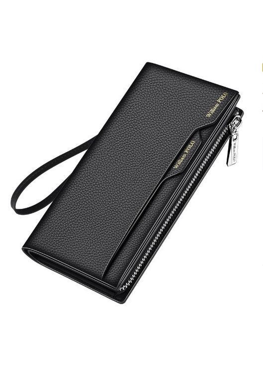 Чоловічий Клатч шкіра Гаманець шкіряний чорний BULLCAPTAIN 191469 (365823097)