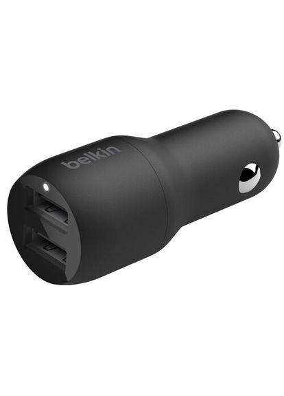 Автомобильный ЗП Car Charger (24W) Dual USBA, USB-A - USB-C, 1m, black Belkin (315435825)
