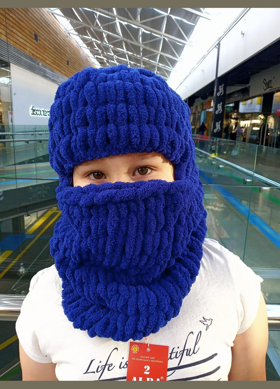 Дитяча в'язана шапка-балаклава 2 Льва (354331555)
