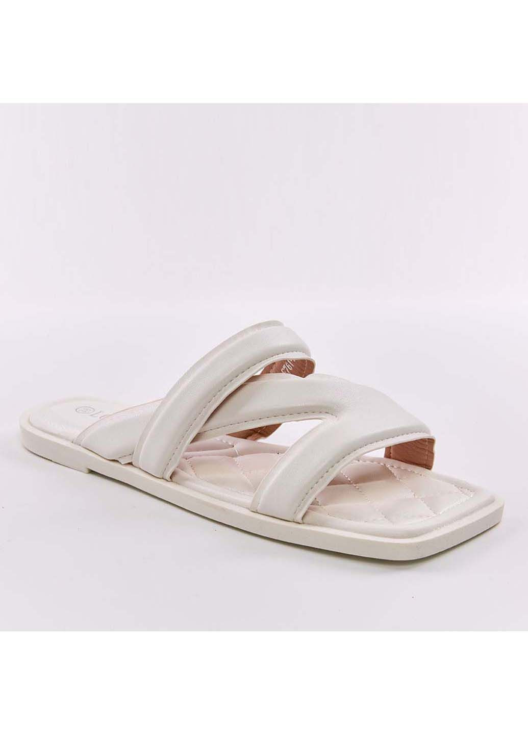 Белые шлепанцы женские Fashion
