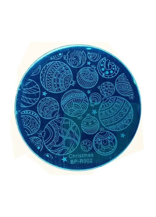 Диск для стемпінгу BPR BP-002 Новорічний дизайн, Різдво Cristmas Born Pretty (307923190)