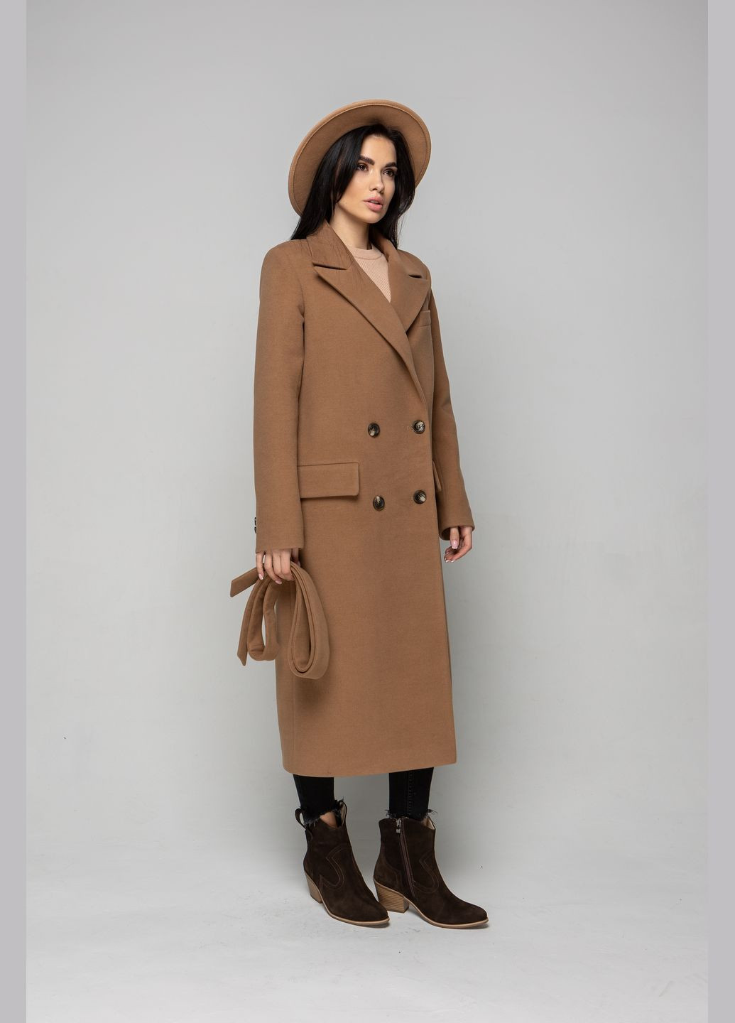 Бежеве демісезонне Пальто Бостон O`zona milano