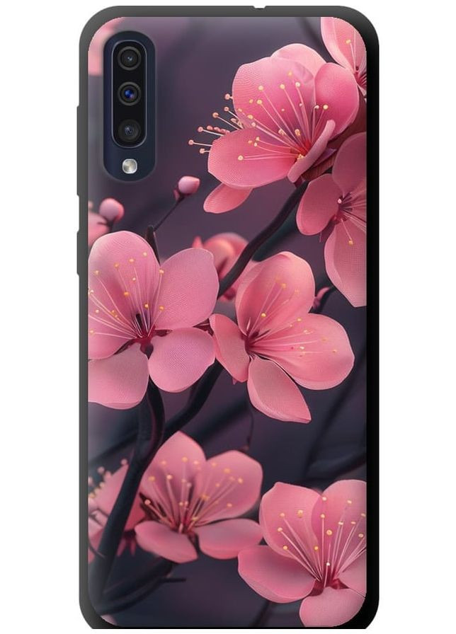 TPU чехол 'Пурпурная сакура' для Endorphone Samsung Galaxy A50 2019 A505F (287270554)