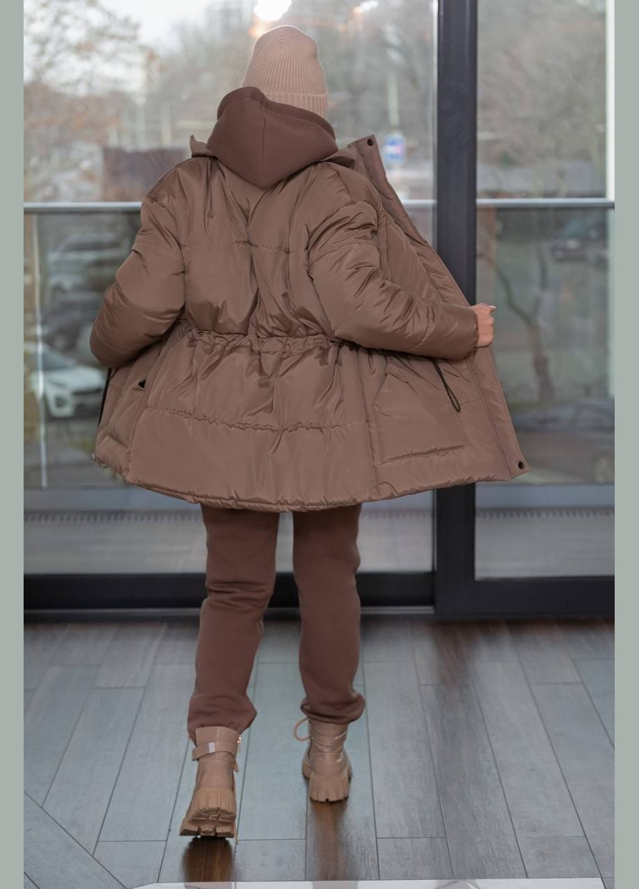Бежева женская курточка цвет мокко р.42/44 449523 New Trend