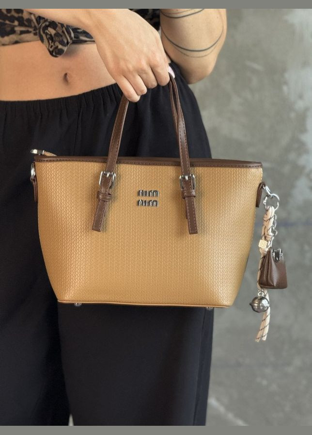 Жіноча сумка Miu brown No Brand (339602312)
