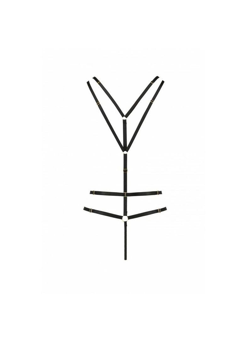 Открытое боди со стрепом Exclusive MEGGY XXL/XXXL, black Passion (369951111)