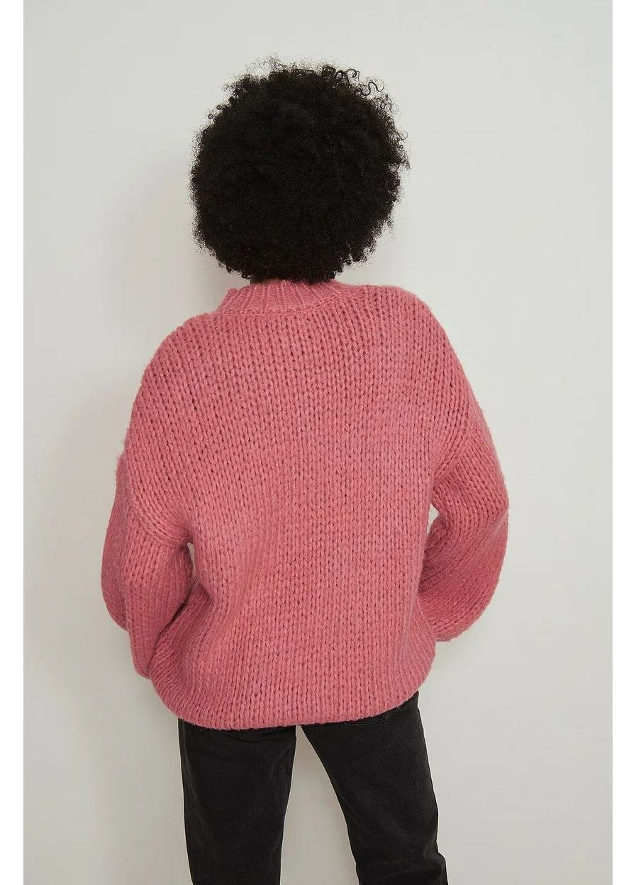 Розовый свитер зима,розовый, NA-KD