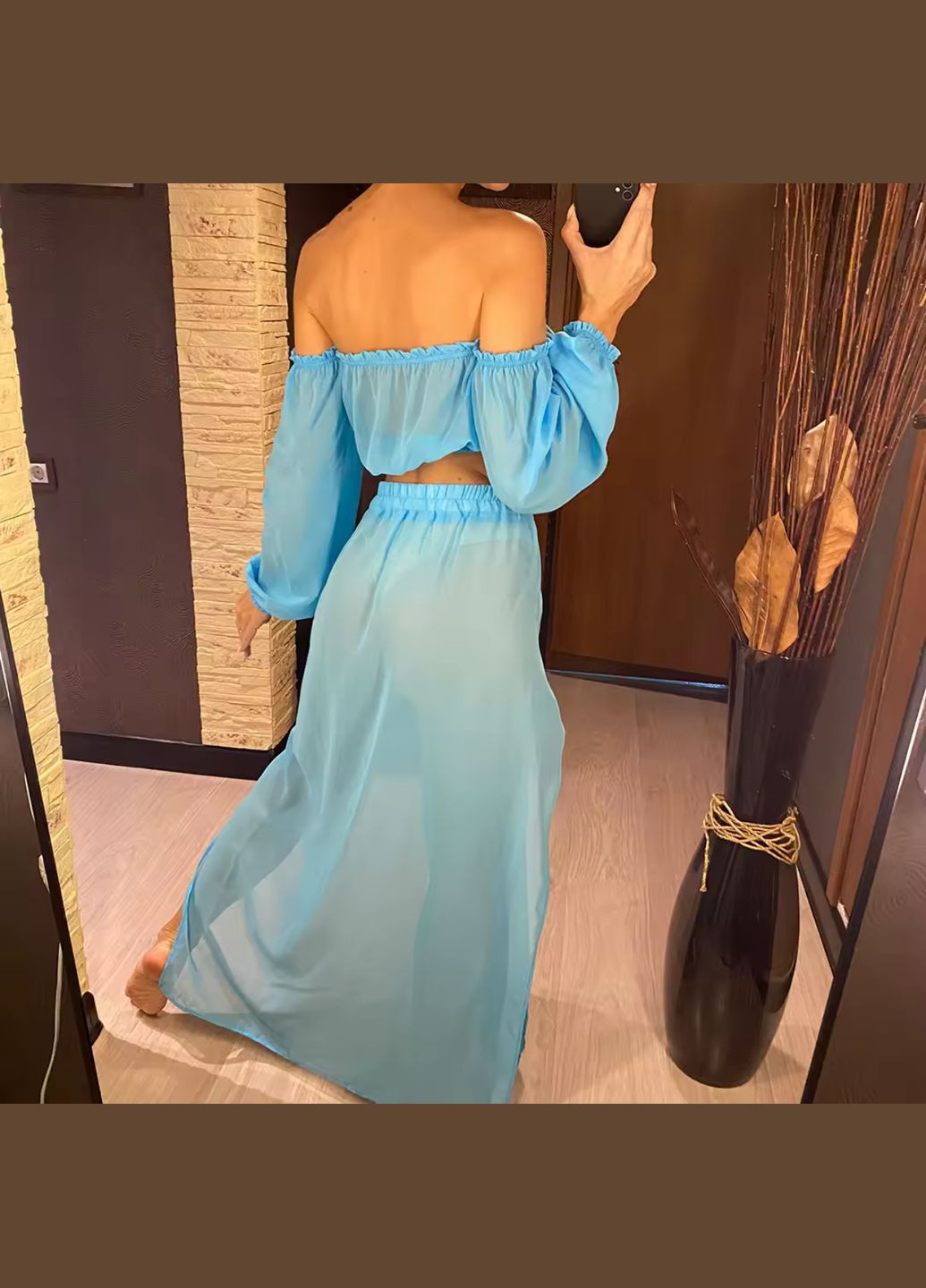 Пляжний комплект топ та парео Trendy (333691223)