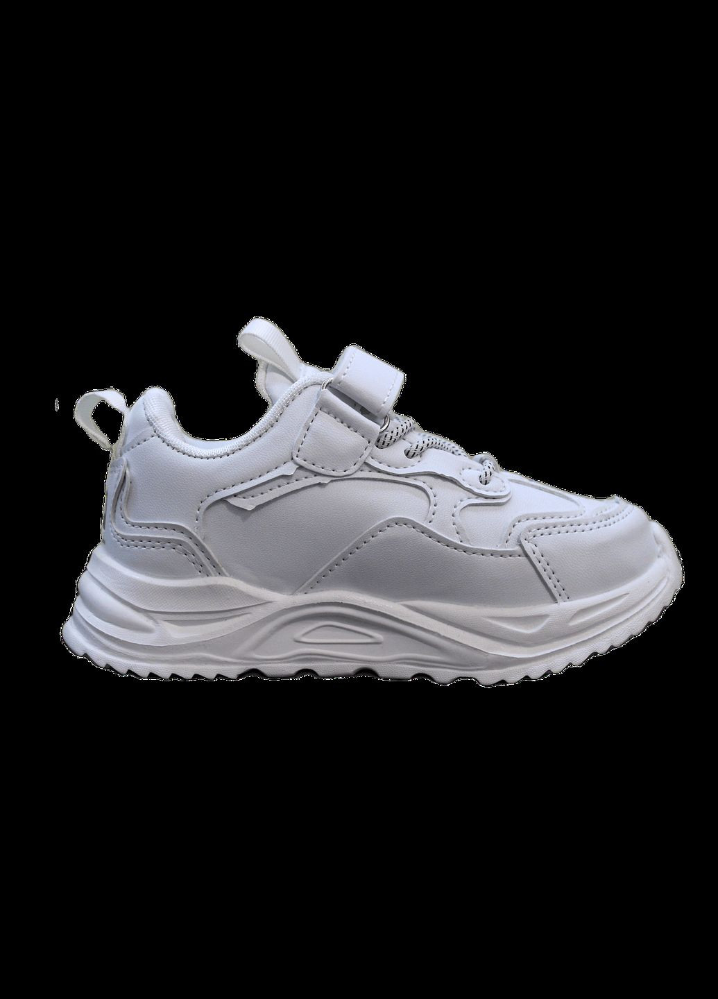 Белые демисезонные детские кроссовки для девочки и мальчика 0735 белые BBT