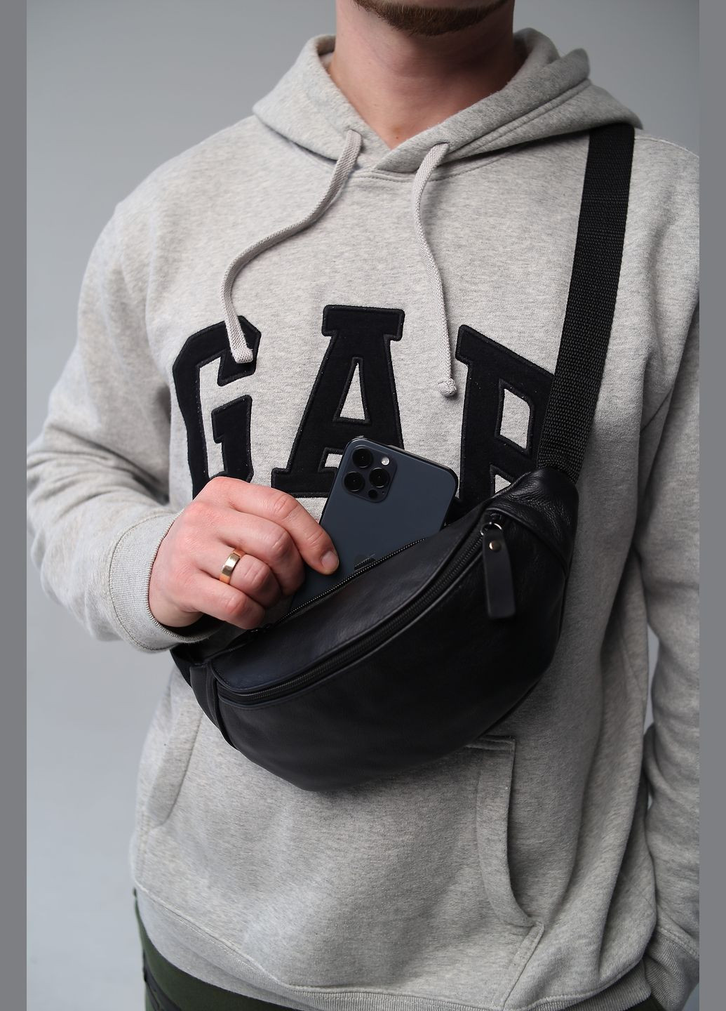 Сумка мужская на пояс кожаная SKILL (298875793)