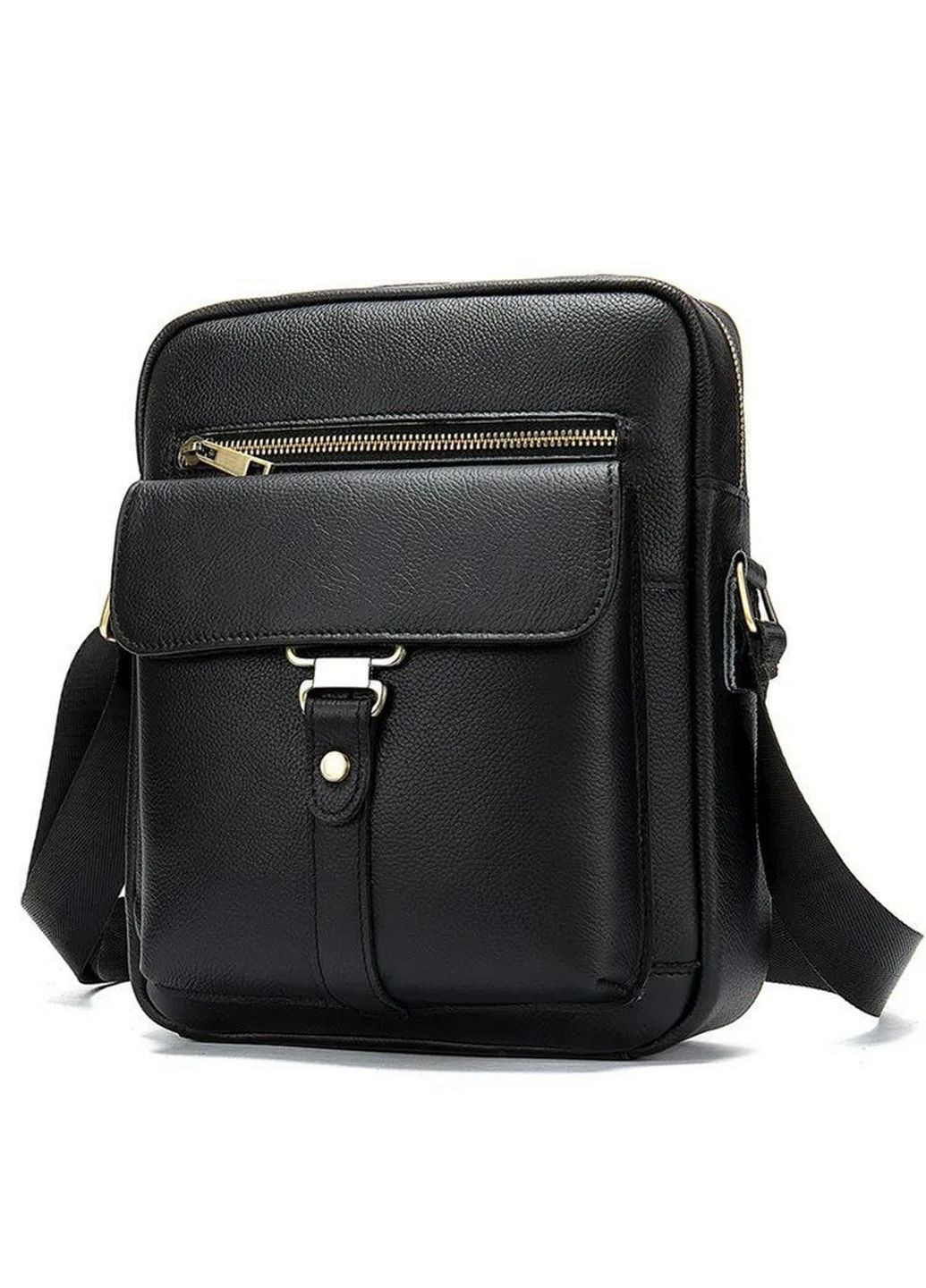 Чоловіча шкіряна сумка через плече 27х23х6 см Joynee (315874237)