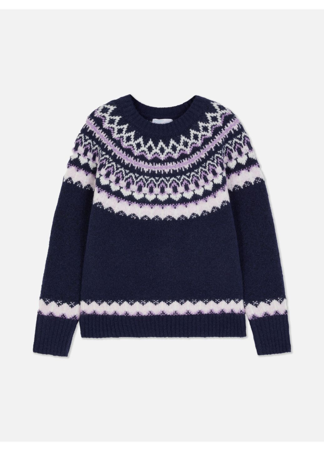 Темно-синий джемпер зима,темно-синий в узоры, Primark