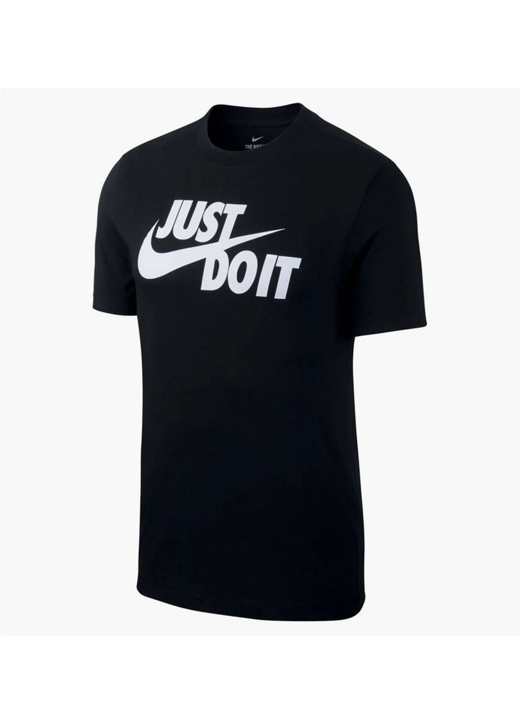 Чорна футболка чоловіча m nsw tee just do it swoosh black Nike