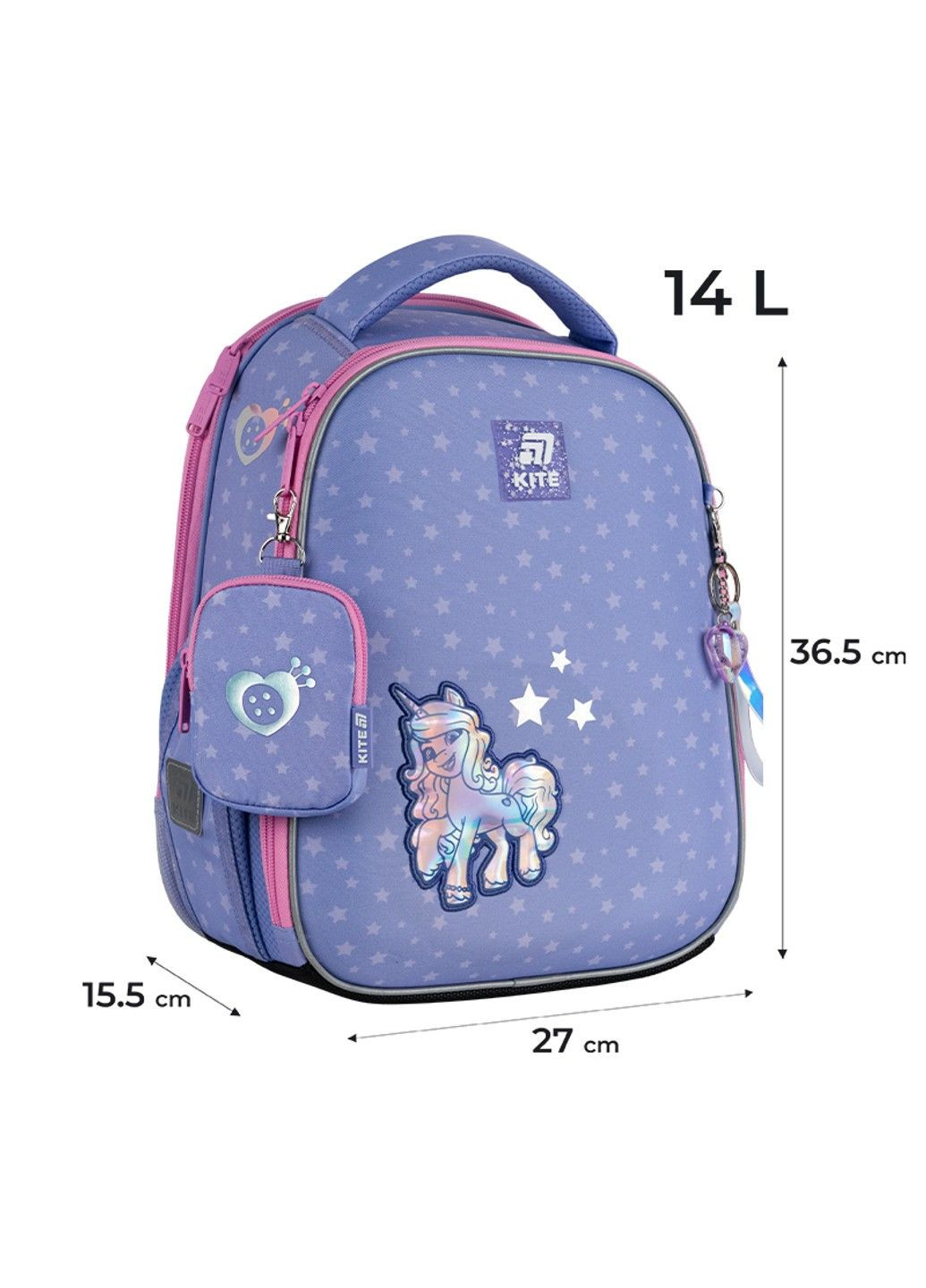 Рюкзак каркасный школьный Education Мой Маленький Пони LP25-555S Kite (335401556)