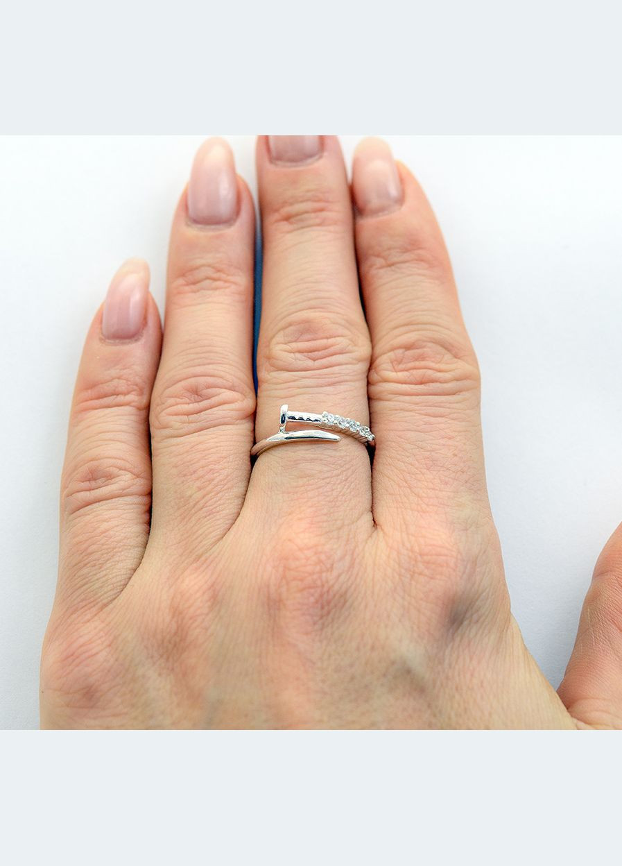 Женское кольцо гвоздь 9114 SE, размер Maxi Silver (341539101)