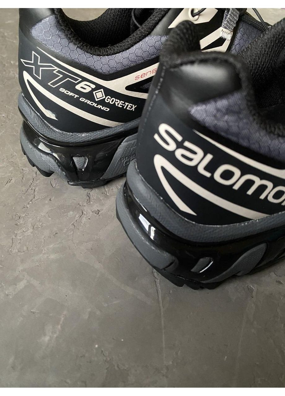 Чорні Осінні кросівки чоловічі salomon xt-6 gore-tex black саломон xt-6 No Brand